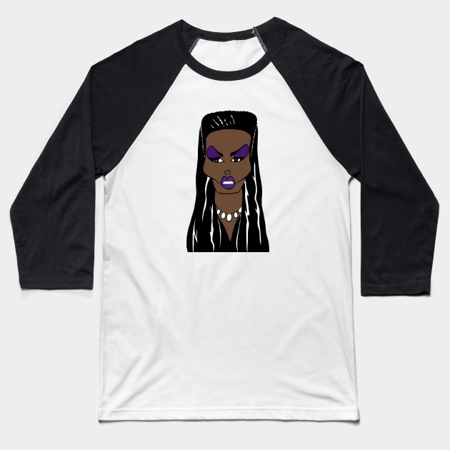 GRACE JONES MODEL, SINGER AND ACTRESS FAN ART Baseball T-Shirt by cartoonistguy